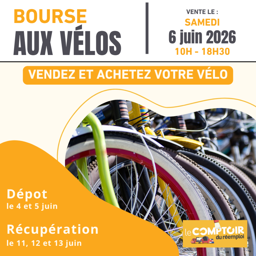 Visuel pour la bourse aux vélos du 6 juin 2026